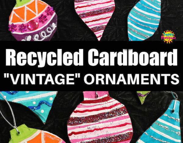 Cardboard “Vintage” Christmas Ornament Craft Cardboard “Vintage” Christmas Ornament Craft