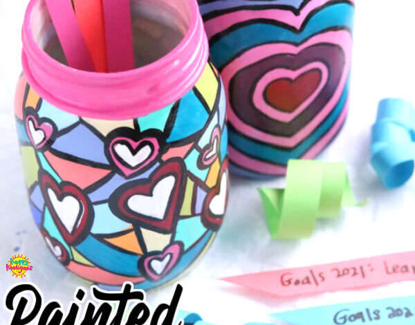 New Years Goal-Setting Activity (with painted jars)