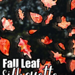 Vibrant Fall Leaf Silhouette Window Art Vibrant Fall Leaf Silhouette Window Art