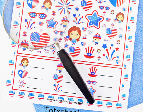 Free 4th of July I-Spy Printable | Totschooling Free 4th of July I-Spy Printable | Totschooling