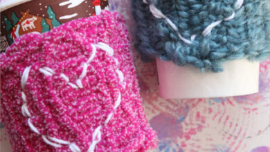 Loom-Knit Coffee Cup Sleeves Craft for Kids