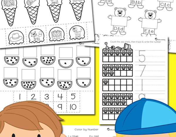 Pre-K Summer Review Pack for Kindergarten Prep | Totschooling