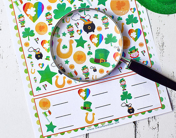 Free St. Patrick’s Day I Spy Printable | Totschooling