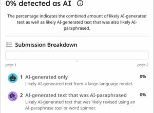 Using MindTap for English to Help Monitor Students’ Use of AI