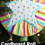 Cardboard Roll Christmas Tree Topper (Star)