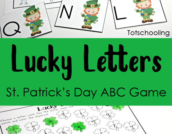 Lucky Letters St. Patrick’s Day ABC Game | Totschooling