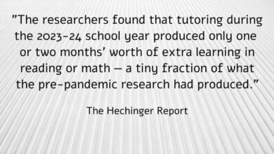 Researchers Are Finding That High-Dosage Tutoring Isn’t The Silver Bullet – Maybe Schools (& Researchers) Should Prioritize Peer Tutors, Instead?