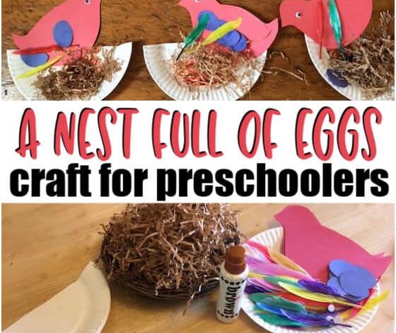 Nest and Egg Craft for Preschoolers