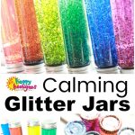 Calming Glitter Jar and Calm Down Song