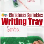 Christmas Sprinkles Writing Tray Activity for Kids Christmas Sprinkles Writing Tray Activity for Kids