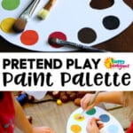 Pretend Paint Palettes for Toddlers and Preschoolers