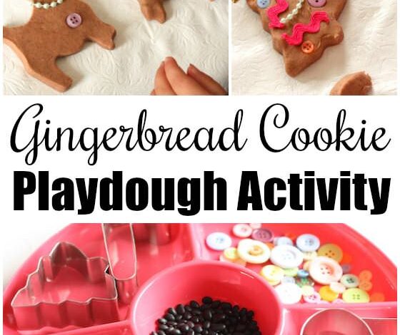 Gingerbread Play Dough Cookie Decorating Activity