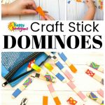 Popsicle Stick Dominoes Game for Kids to Make