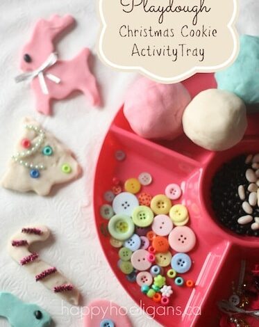 Christmas Cookie Play Dough Activity for Toddlers and Preschoolers
