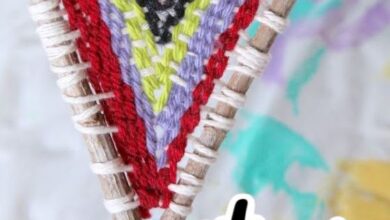 Stick Weaving – Weaving on a Y-Shaped Stick