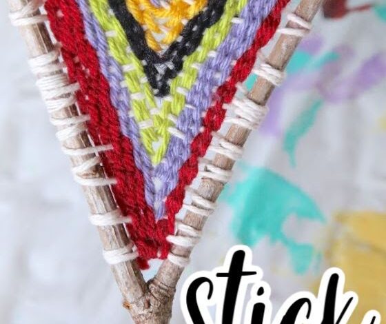 Stick Weaving – Weaving on a Y-Shaped Stick