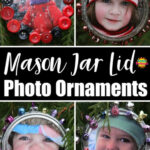 Mason Jar Lid Photo Ornament