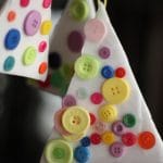Easy Styrofoam and Button Christmas Tree Ornaments Easy Styrofoam and Button Christmas Tree Ornaments