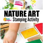 Nature Art Stamping Activity for Preschoolers Nature Art Stamping Activity for Preschoolers