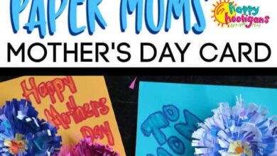 Paper Mums – Mother’s Day Card for Kids