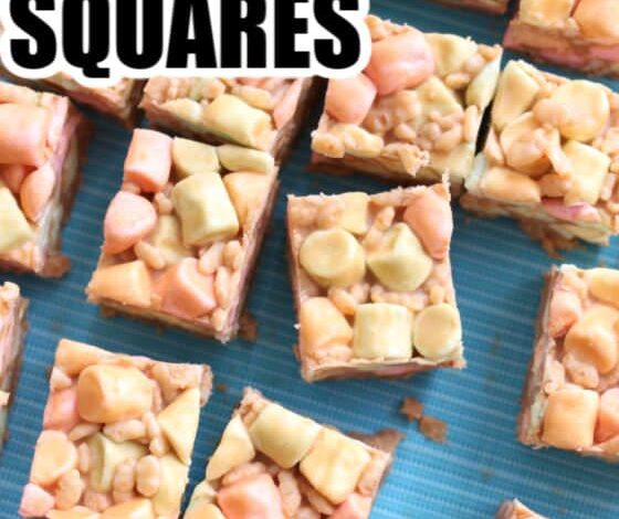 No-Bake Peanut Butter Marshmallow Squares (Confetti Squares) No-Bake Peanut Butter Marshmallow Squares (Confetti Squares)
