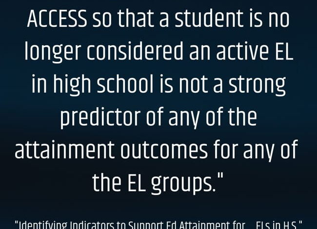 Even More Research Suggests That Focusing On ELL Reclassification Is The Wrong Priority