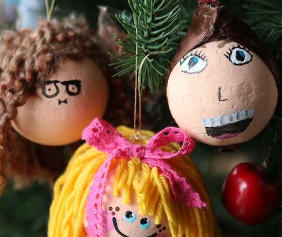 Self-Portrait Ornaments (with Styrofoam Balls) Self-Portrait Ornaments (with Styrofoam Balls)