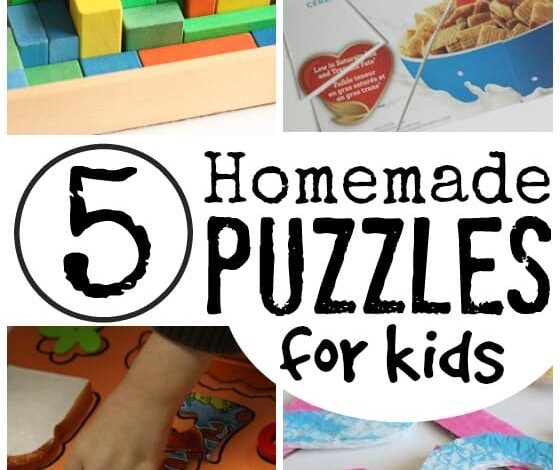 Easy Homemade Puzzles for Toddlers and Preschoolers