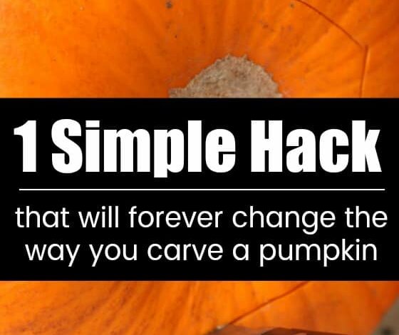 Best Ever Pumpkin Carving Tip