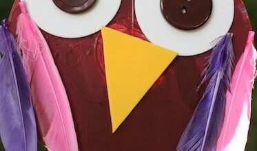 Adorable Owl Ornament with an Old CD