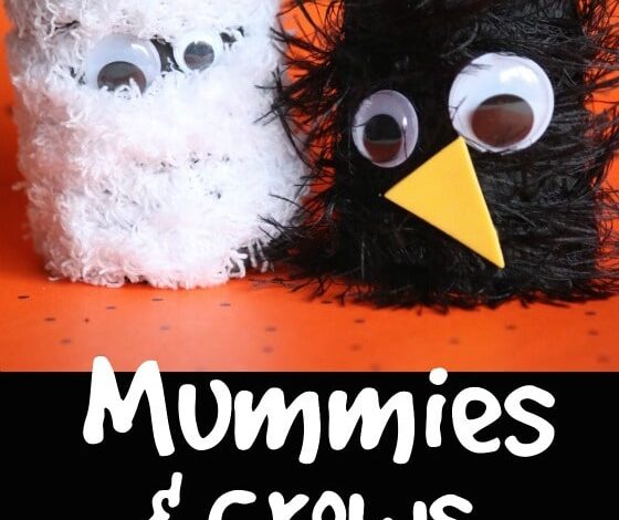 Cardboard Roll Mummies and Crows