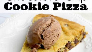 Giant Chocolate Chip Cookie Pizza Recipe