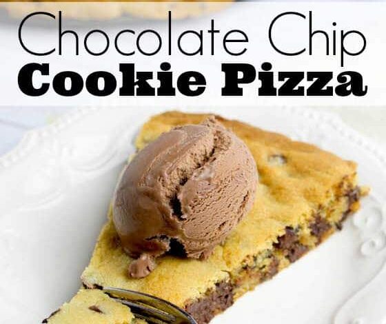 Giant Chocolate Chip Cookie Pizza Recipe Giant Chocolate Chip Cookie Pizza Recipe