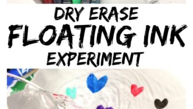 Amazing Dry Erase and Water Experiment – Floating Hearts