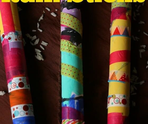Colourful Rain Stick Craft for Spring Colourful Rain Stick Craft for Spring