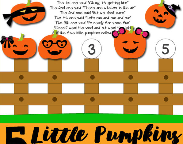 Five Little Pumpkins Printable Activity | Totschooling Five Little Pumpkins Printable Activity | Totschooling