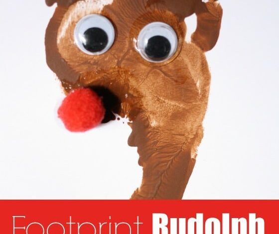 Footprint Rudolph Christmas Cards – Happy Hooligans