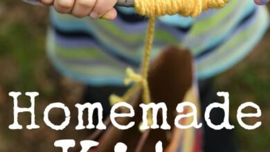 Paper Bag Kite Craft with Winder Handle Paper Bag Kite Craft with Winder Handle