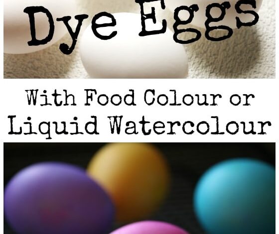 How to Dye Easter Eggs with Food Colouring or Liquid Watercolours How to Dye Easter Eggs with Food Colouring or Liquid Watercolours