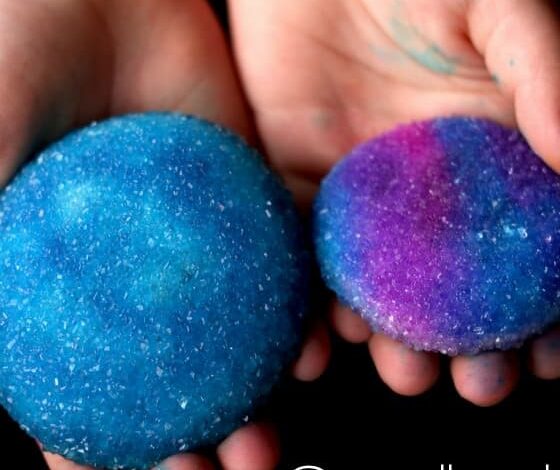 Crystallized Beach Rocks with Borax and Watercolours