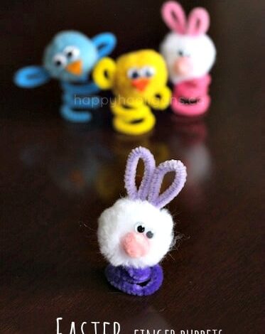 Easy Easter Finger Puppets for kids