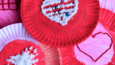 Paper Plate Heart Lacing Activity for Kids Paper Plate Heart Lacing Activity for Kids