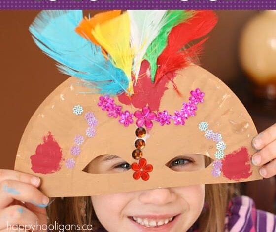 Paper Plate Mask Craft – “M” is for Mask