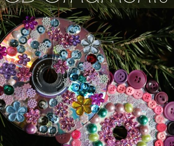 CD Mandala Ornaments for Kids to Make