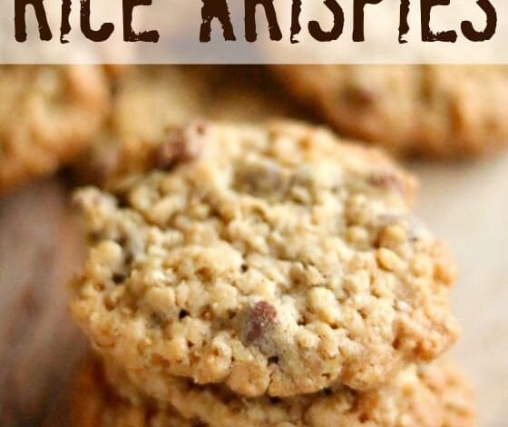 Oatmeal Chocolate-Chip Rice Krispy Cookies