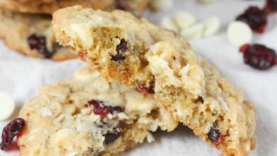 Oatmeal White Chocolate Chip Cranberry Cookies Oatmeal White Chocolate Chip Cranberry Cookies