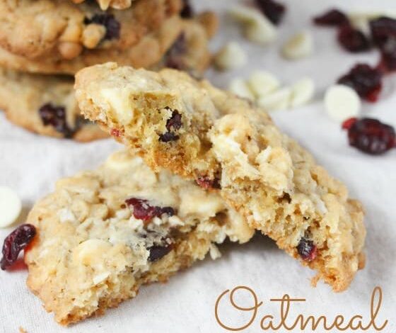 Oatmeal White Chocolate Chip Cranberry Cookies Oatmeal White Chocolate Chip Cranberry Cookies