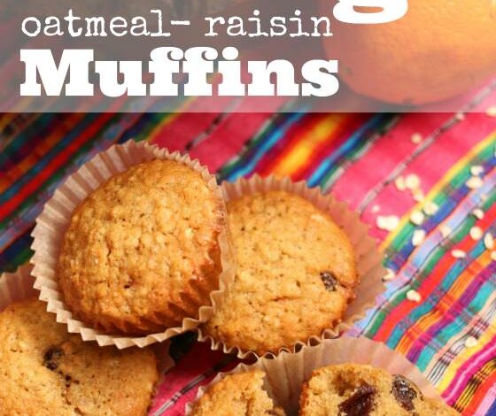 Orange Oatmeal Raisin Muffins – Light, Fluffy and Delicious