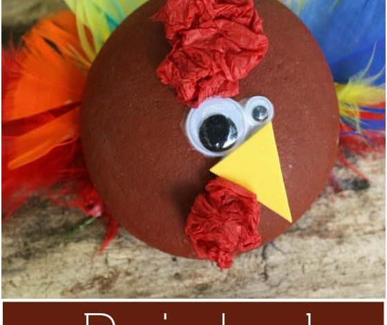 Painted Rock Turkeys for Thanksgiving