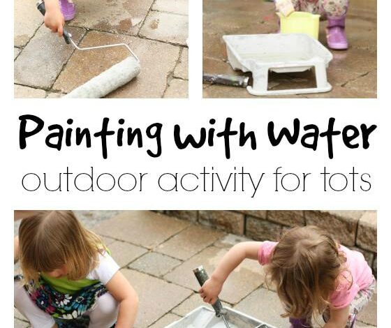 Painting with Water – a Fun, Outdoor Activity for Kids